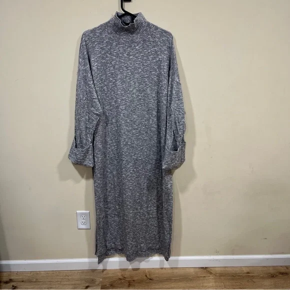 NWT Free People Beach Lifestyle Maxi Dress Gray Sage Size Large Oversize - Picture 1 of 7
